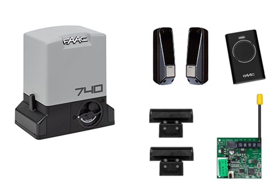 Автоматика для відкатних воріт Faac 740 KIT (вага стулки до 500 кг)
